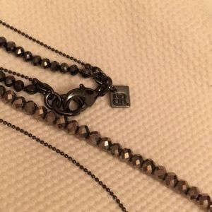 Two strand ombré hematite? necklace